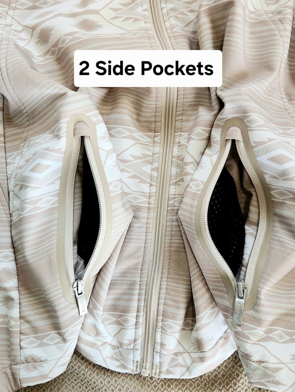 Ariat Tek New Team Southwestern Softshell Jacket Womens L Sahara Western Aztec - Picture 8 of 16